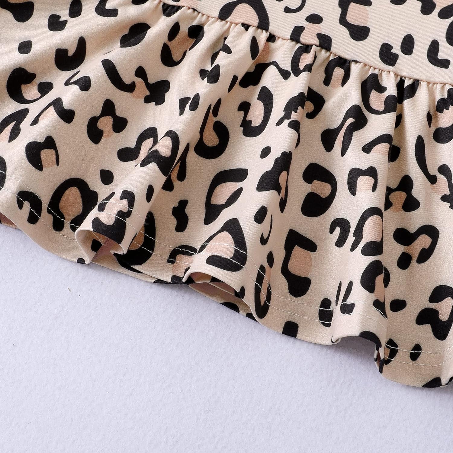 Infant Toddler Baby Girl Clothes Denim Jeans Outfits 2PCS Ruffle Floral Top + Ripped Denim Girls Pants Set 6M-4T