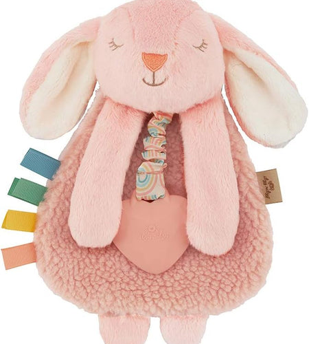 - Itzy Lovey Including Teether, Textured Ribbons & Dangle Arms; Features Crinkle Sound, Sherpa Fabric and Minky Plush; Bunny