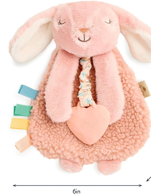 Load image into Gallery viewer, - Itzy Lovey Including Teether, Textured Ribbons &amp; Dangle Arms; Features Crinkle Sound, Sherpa Fabric and Minky Plush; Bunny

